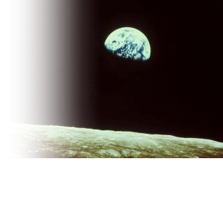 月からみた地球